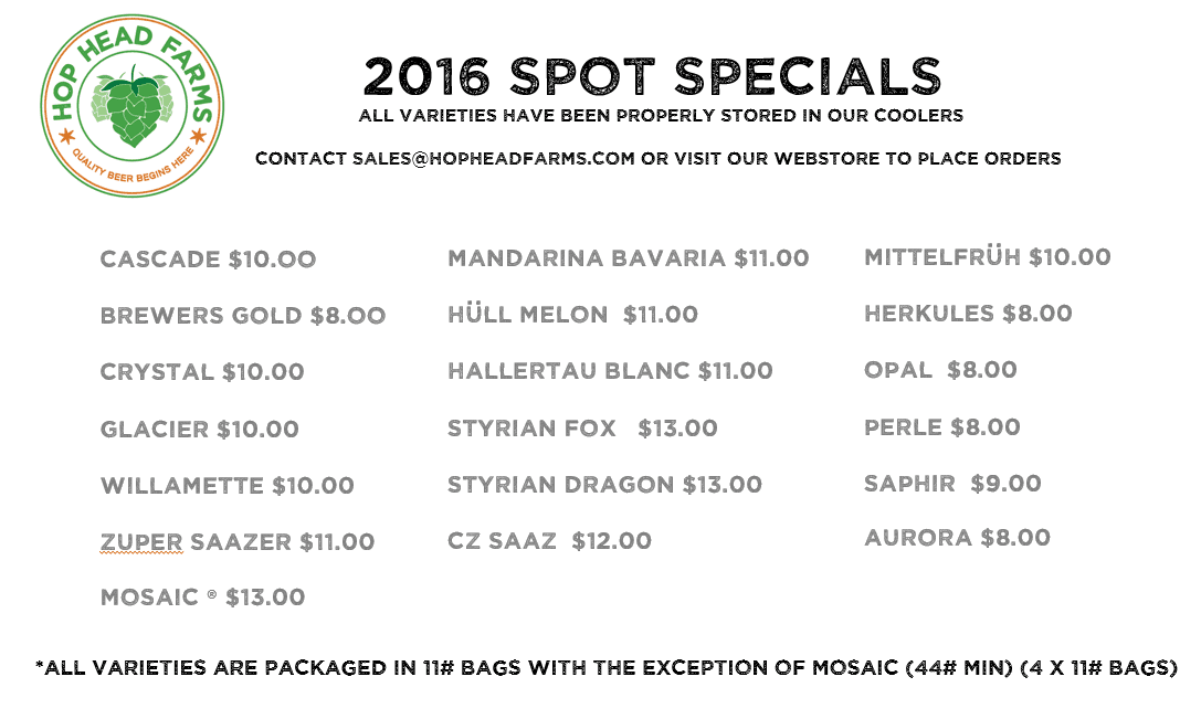 Spot Specials 2016
